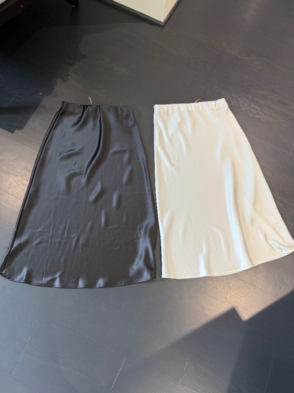 silk midi skirts